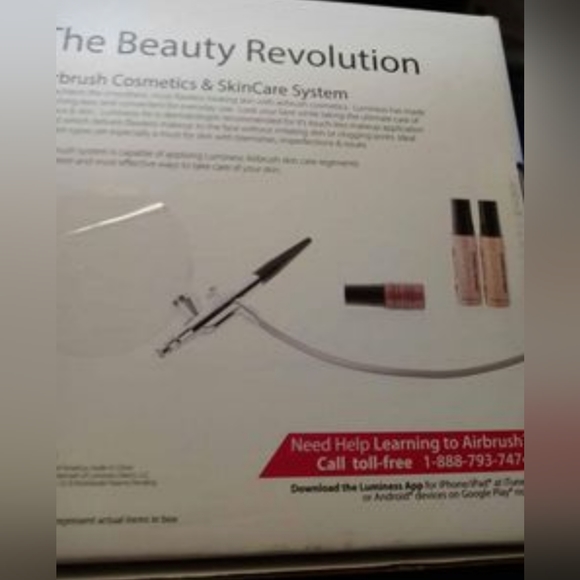 New LUMINESS AIR LEGEND Airbrush Makeup System LC-400BR Red Black Set Kit - Picture 3 of 3